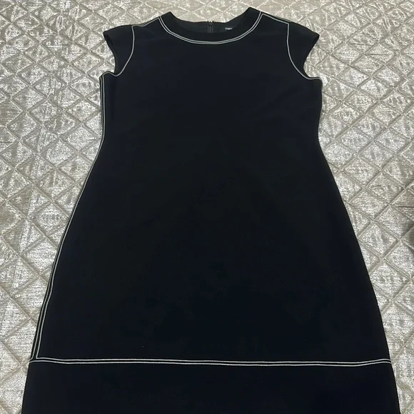 green emerald velvet dress Theory Split Shift Dress in Black Rice